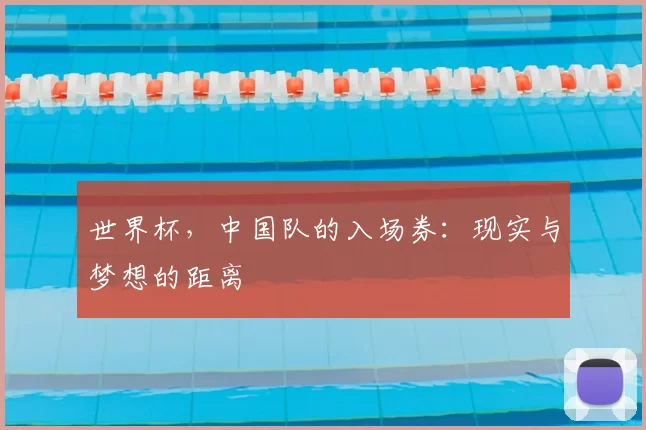 世界杯，中国队的入场券：现实与梦想的距离