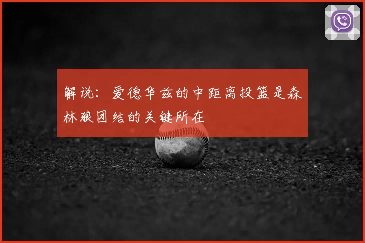 解说：爱德华兹的中距离投篮是森林狼团结的关键所在